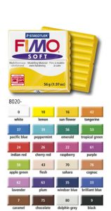 24 couleurs de base pour la pâte Fimo SOFT