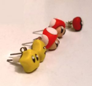 WinH8 - Boucles d'oreilles Fimo Mario