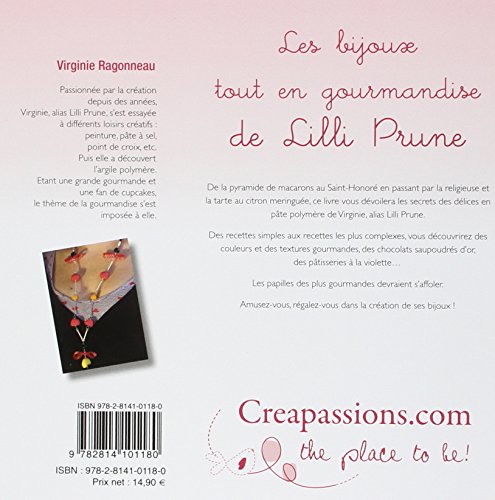Livre Fimo - Les Bijoux tout en gourmandise de Lilli Prune : créations en pâte polymère