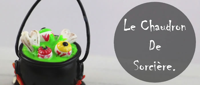 Tuto Fimo chaudron de sorcière (Halloween) – Faire un chaudron de sorcière en pâte Fimo