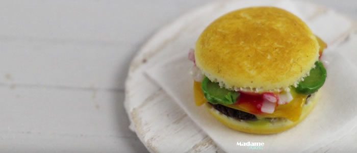 Tuto Fimo cheeseburger – Faire un cheeseburger en pâte Fimo