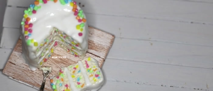 Tuto Fimo confettis cake – Faire un confettis cake en pâte Fimo