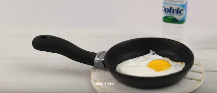 Tuto Fimo oeuf sur le plat – Faire un oeuf sur le plat en pâte Fimo