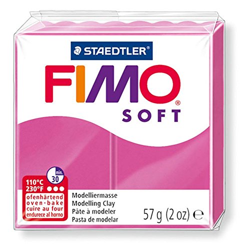 Pain de pâte Fimo Soft 57g Rose Framboise n°22