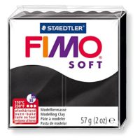 Pain de pâte Fimo Soft 57g Noir n°9