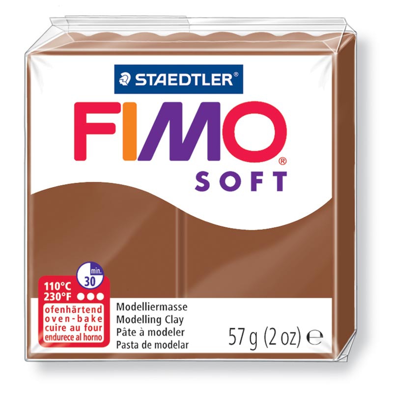 Pain de pâte Fimo Soft 57g Marron Caramel n°7