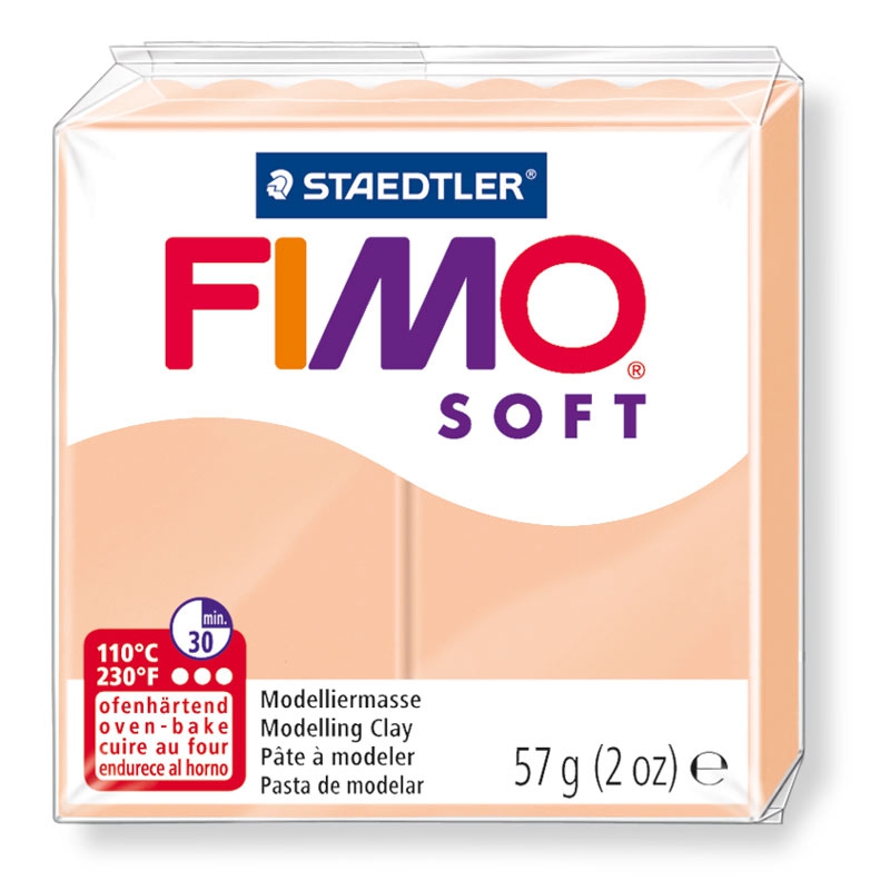 Pain de pâte Fimo Soft 57g Chair Clair n°43