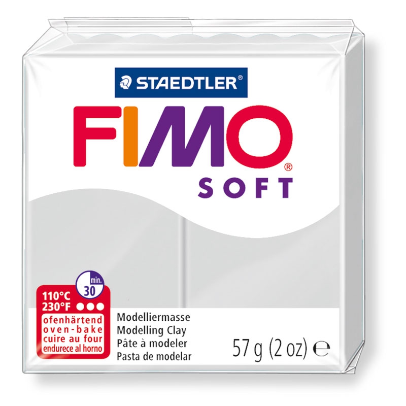 Pain de pâte Fimo Soft 57g Gris Dauphin n°80