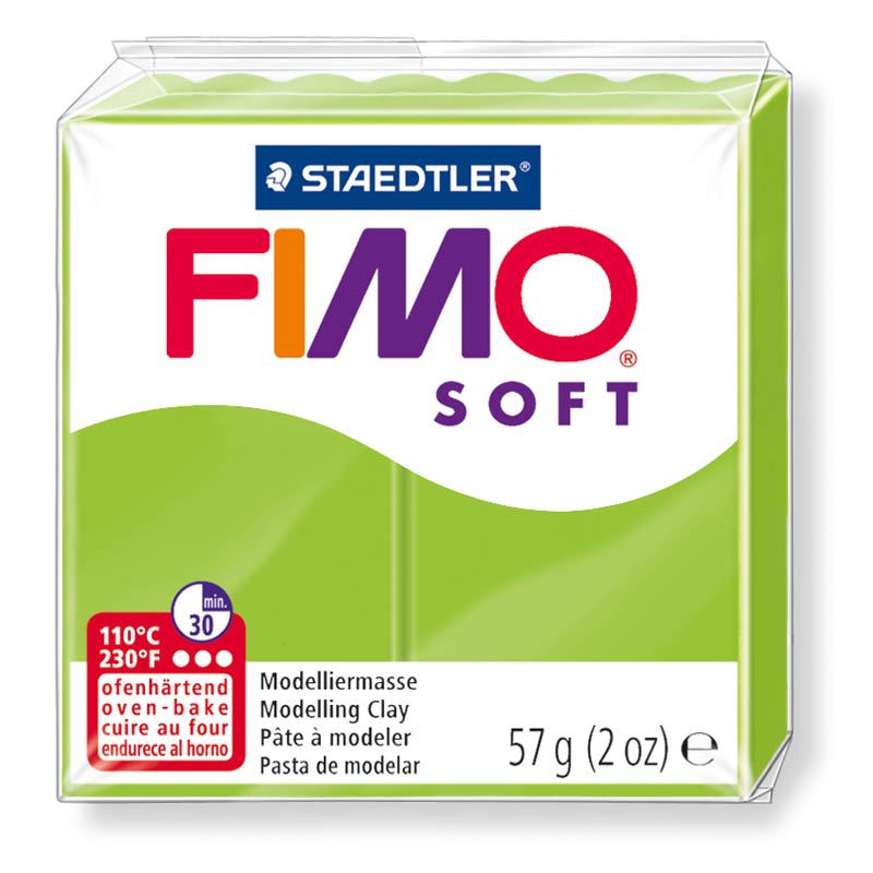 Pain de pâte Fimo Soft 57g Vert Pomme n°50