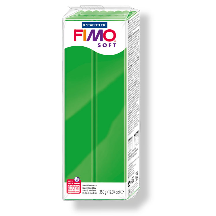 Pain de pâte Fimo Soft 350g Vert Tropical n°53