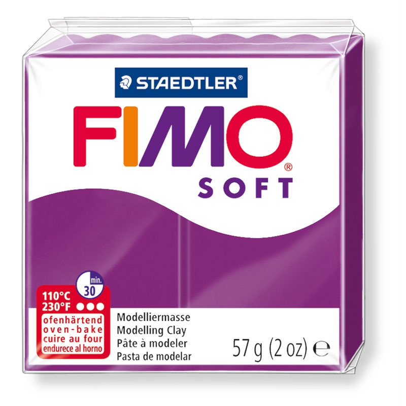 Pain de pâte Fimo Soft 57g Violet Pourpre n°61